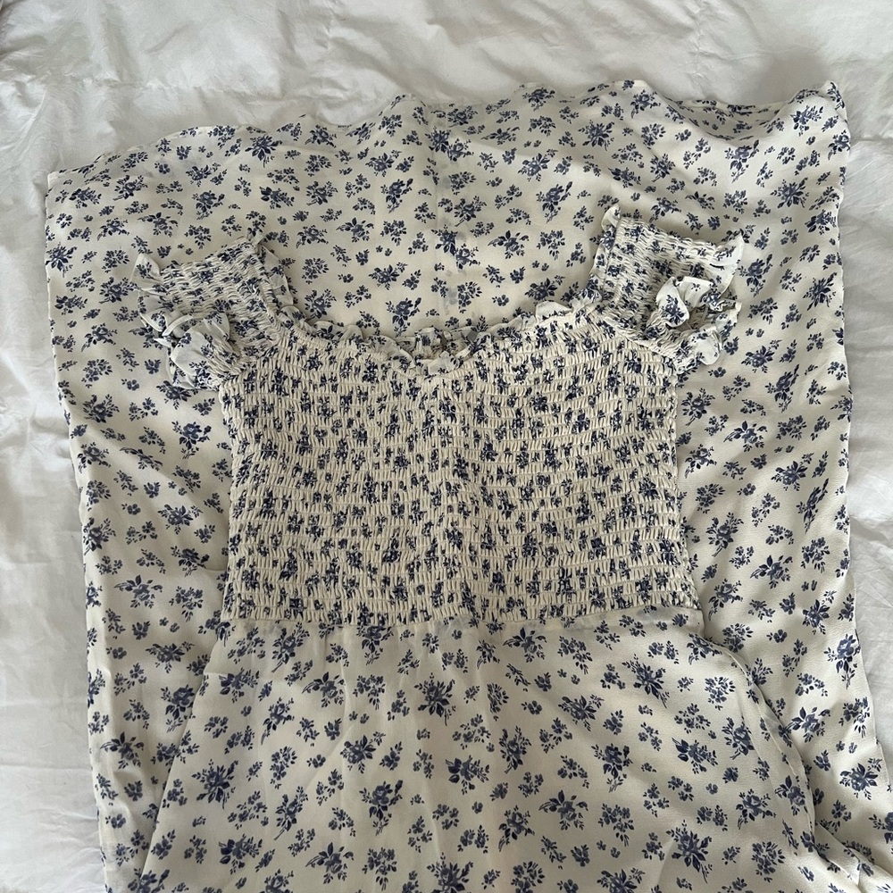Reformation Floral Smocked Dress